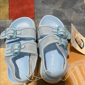 Cat & Jack Sky Blue Kids Sandals with Buckles